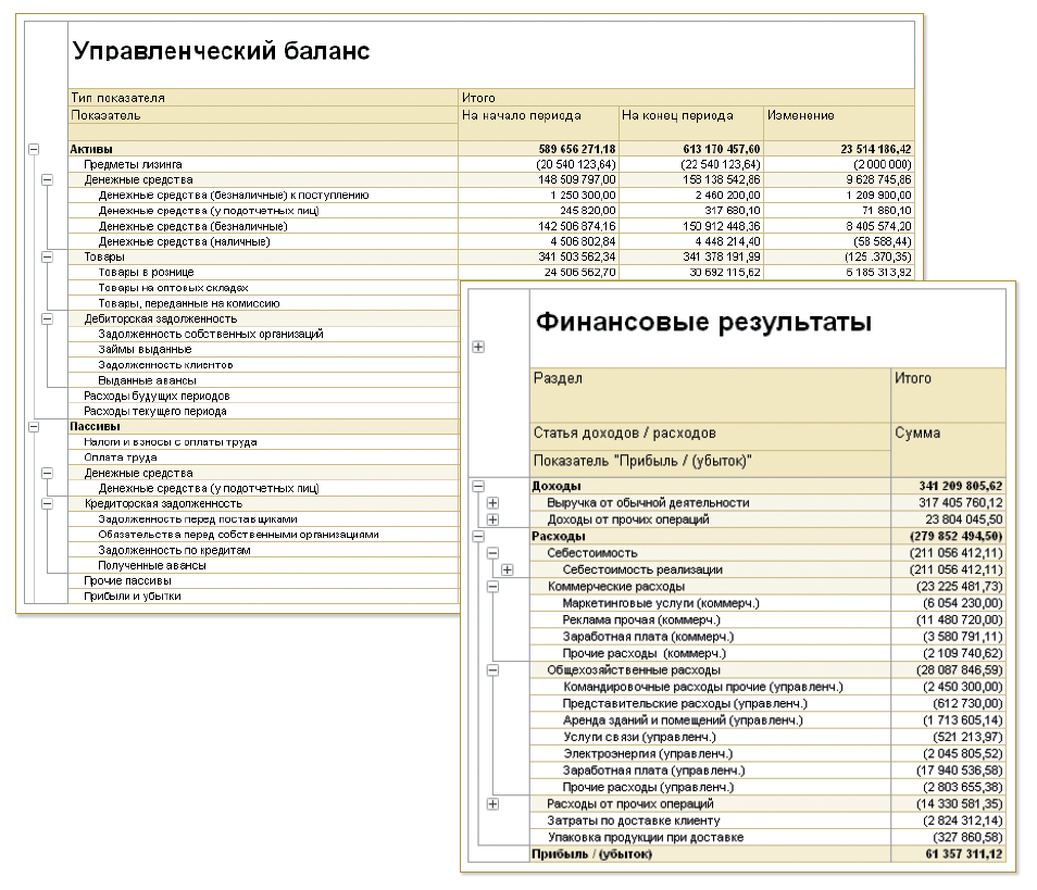 Сквозной пример 1с erp это